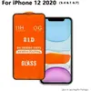 iPhone 12 SE 2020 12のための21Dフルカバー強化ガラススクリーンプロテクターiPhone 11 Pro Max XR XS 6 7 8 LG K31 K51 K61 Stylo 6 K50