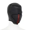 Fetisch BDSM Slave Hood Rubber Blindbinds Bondage Mask Openable Headgear Hood Sex Toy For Men Women Gay9795973