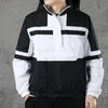 men's hooded long coat