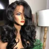 2020 HD Transparent Lace Front Human Hair Wigs Full Lace Wig Pre Plocked Brazilian Body Wave 360 ​​Lace Frontal Wig med Baby Hair Remy