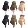 Military Tactical Full Finger Gloves Half Finger Gloves for Shooting Airsoft Motorcycle Mens Outdoor Gloves Q0114