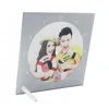 Sublimation glass painting photo frame DIY thermal transfer photos frames Heat sublimated lithograph by sea RRB13775