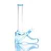 Boots design two colors 11.8inches bong water pipe glass bongs with downstem and bowls