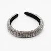 Ganze Barock Vollkristall Stirnbänder Haarbänder für Frauen Dame Glänzend Gepolsterte Diamant Stirnband Haarband Mode Party Schmuck A6213730