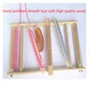 DIY Assemble Traditionell Pedagogisk Stickmaskin Barn Trä Easy Operate Knitter Tool Föräldrabarn Handcraft Toy