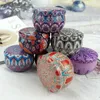125styles!! Candy Tins Metal Empty Round Metal Storage Tin Cans Jars Containers Travel Storage Tins for Candy Cookie Lip DIY Candles EWE2636