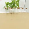 50 stks / partij Glasfles 22 * ​​120mm 35 ML Test Tube Cork Stopper Mini Spice Flessen Container Kleine DIY Jars Injecties Tiny Glasshigh Qualtit