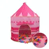QWZ Tenda giocattolo Bambini striscianti portatili pieghevoli Tipi Princess Prince Castle Indoor Outdoor Toys Pool per Ocean Ball Play Game House LJ200923