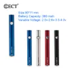 ECT COS VV 450mAh Battery Kit Pré-aqueça Tensão ajustável 510 Tópico com carregador USB Black Blue Sliver 3 Cores OptionalA48 A45