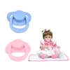 1 PZ Reborn Baby Ciuccio Bambino Nuovo ciuccio fittizio in plastica rosa blu con accessori magnetici interni per bambini bambini1