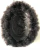 Full Thin Skin Afro Toupee Top Selling Black Hair Malaysian Unprocessed Human Hair Afro Kinky Curl PU Toupee for Black Men 6711536