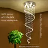 Потолочные светильники Европейский стиль хрустальная люстра лестница легкая гостиная светодиодная вилла лобби эль роскошь атмосферное освещение