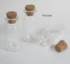 1000 x 15 мл прозрачной стеклянной бутылки с древесной пробкой 15cc Stopper Crimp Heel Storage декоративное ремесло желающее 24 * 52 * 12,5 мм