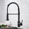 Matte Black Kitchen Sink Faucet Pull Down Kitchen Faucet Single Handle Mixer Tap 360 Rotation Torneira Cozinha Mixer Tap