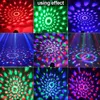 Noel LED Disko Işık Soundlights Parti Işıkları Disko Topu Ses Aktif Strobe DJ Sahne Lambası Ev Cadılar Bayramı Projektör Y201006 Için