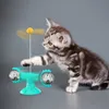 Windmill Cat Toy Toy Ball Track Interactive Teaser Палочка Палка HappyNip царапая игрушки Игрушки Аксессуары Katten Speeleded 201111