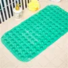 Tapis de bain Tapis de massage anti-dérapant 35 65cm Tapis de sécurité en PVC percé pour salle de bain avec ventouses Tapis de bain antidérapant Accessoires de salle de bain E 4241R