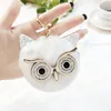 Ny Mini Plush Real Owl Fur Ball Keychain Mjuka leksaker Söt mode Kids Plush Dolls Pompom Fluffy Charm Baby för Girls Women Present