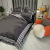 Set di biancheria da letto di design nero set copripiumino caldo invernale set di trapunte da letto queen size con federe da 4 pezzi246p