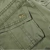 Novos Homens Calças De Carga Exército Verde Grande Bolsos Decoração Mens Calças Casuais Fácil Lavagem Masculino Outono Calças do Exército Plus Size 42 H1223