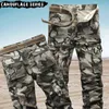 2021 Tendance Pantalon cargo pour hommes Coton de haute qualité Camouflage Jogger Mâle Militaire Camouflage Armée Mode Pantalons pour hommes Poches H1223
