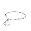 Silver Authentic 925 Sterling Hand rope Bracelets for Adjustable size Women Wedding Gift Jewelry Bracelet with Original box7064207