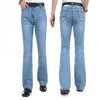 Весеннее прибытие Мужские брюки для ног Высокая талия длинная вспышка для бутков Hommes Bell Bottom Jeans Men 201128