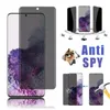 Proteggi schermo per la privacy per Samsung S23 S22 S21Note 20 S20 Ultra S8 S9 Plus in vetro temperato con scatola di carta