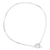 Echte 925 Sterling Silber Halskette Frauen, Minimalistische Gold Farbe Chockers Halsketten Für Frau Edlen Schmuck Q0531