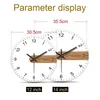 Muurklokken Moderne Nordic Art Clock Mode Stille Quartz Effen Kleur Home Decor Family Gifts 12 inch Digital