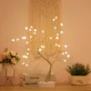 36108 Светодиодный USB-аккумулятор с сенсорным выключателем Tree Light Night Fairy Light Настольная лампа для дома Спальня Свадебная вечеринка Рождественский декор C9757305