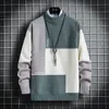 Onnestun Sweter Mężczyźni Nowy Zima Wysokiej Jakości Szwy Design Męski Sweter Z Długim Rękawem Dzianiny Pullover Casual Man Tops