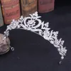 2021 Ny Vintage Barock Bridal Tiaras Tillbehör Prom Headwear Stunning Sheer Crystals Wedding Tiaras and Crowns 1918