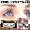 Batı Ay Yeniden Kullanılabilir Kendinden Yapışkanlı Kirpikler, Kirpikler Yanlış Kirpikler Kedi Gözler WISPY Natural Faux Vizon Lashes