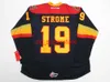 STITCHED CUSTOM DYLAN STROME ERIE OTTERS OHL NAVY CCM HOCKEY JERSEY ADD ANY NAME NUMBER MENS KIDS JERSEY XS-5XL