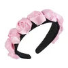 Flower Bud Headband couro sintético hairbands Moldura turbante por Mulheres Meninas Cabelo Acessórios de cabelo faixa de cabeça Hoop Headwear