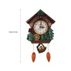 Cuckoo Clock Tree House Väggklocka Art Vintage dekoration för hem H1230