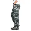 Pantalon Cargo Hommes Casual Multi Poches Camouflage Pantalon Tactique Hommes Pantalon Hombre Droite Long Pantalon Lâche Plus La Taille 42 LJ201007