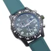 montre chronographe verte