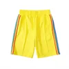 2020 Casual Beach Shorts Herren Damen Designer kurze Hosen Kleidung Briefdruck Regenbogen Streifen Gurtband lässig fünf-Punkt VG5655210j