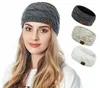 MOK -Stirnbänder mit der Sherpa im farbenfrohen Strick -Häkelstirn -Stirnband Winterohrwärmer elastisches Haar Band breites Haarzubehör