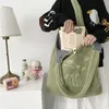 Girl Cute Bags Lamb Like Fabric Shoulder Bag Canvas Shopping Bag Casual Totes Large Book Handbag New Fashion Women Winter