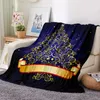Blankets Flannel Fleece Blanket Fashion Throw Adult Year Gift Christmas Travel Party Decoration Bedspread Drop Ship Kids