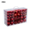 100 szt. Kolorowe kulki świąteczne Dekoracje choinki jasna kula Matt Ball Powder puste Xmas Ball Decor Rok 201203