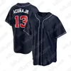 Atlanta Braves 13 Ronald Acuña Jr. Jersey 5 Freddie Freeman 3 Dale Murphy 7 Dansby Swanson 2020 Benutzerdefinierte Baseball-Trikots Baseball Jersey Tukameng2016