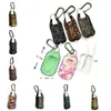 Mode Neopreen Hand Sanitizer Fles Houder Sleutelhanger 50 ml Spray Fles Carabiner 3 Stks / Set Draagbare Alcohol Disinfectant Houder Sleutelhanger