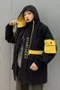 NEPLOE HARAJUKU VINTER KOREAN CARGO JACKET Kvinnor Män Vintage Causal Hooded Coat 2019 Brev Hit Color Safari Style Jackor 55759 T200111