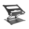 Verstelbare aluminium laptop stand ergonomische multi-angle bureau laptophouder w / heat-vent voor notebook MacBook Dell HP Meer 10-17.3 "