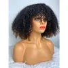 Ombre Brown #30 Полная машина сделала парики с челкой, бразильские Реми Афро извращенные вьющиеся машины Мадес Фаринг парики для женщин -человеческих волос