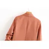 femmes blazer vintage rayé costume veste couleur bonbon loisirs blazer dames cardigan manteau vêtements 2020 LJ201021